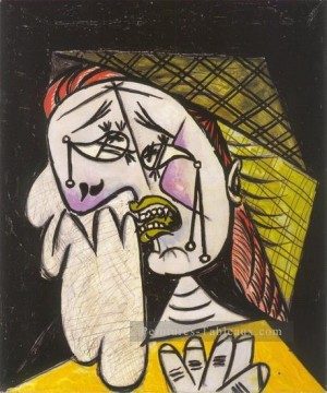  foulard - La femme qui pleure au foulard 4 1937 Cubisme